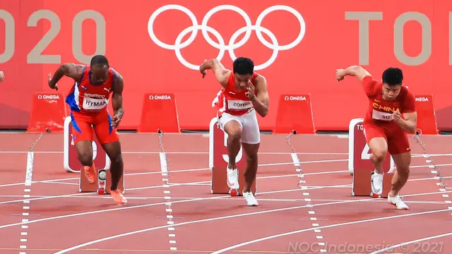 Foto: Lalu Muhammad Zohri Gagal Tembus Semifinal Olimpiade Tokyo 2020