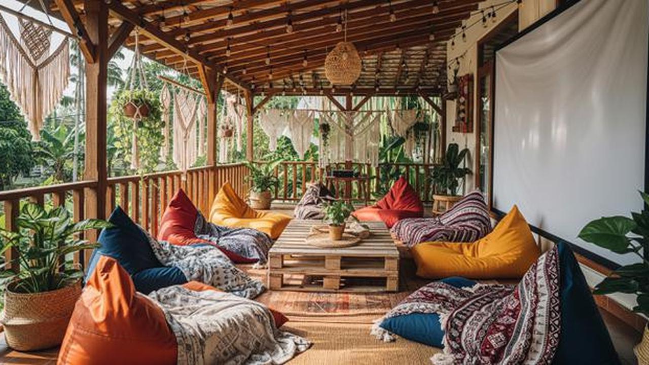 7 Desain Teras Kecil Tapi Kekinian dengan Bean Bag untuk Nobar Seru 2025