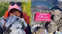 Viral pendaki gunung jual jasa foto dan video di puncak, mirip joki Strava. (Dok: TikTok @riskaoutdoor)