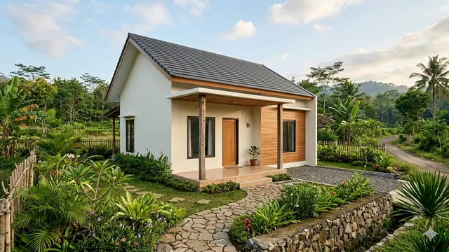 Desain Rumah Desa Murah (Foto: Gemini AI)