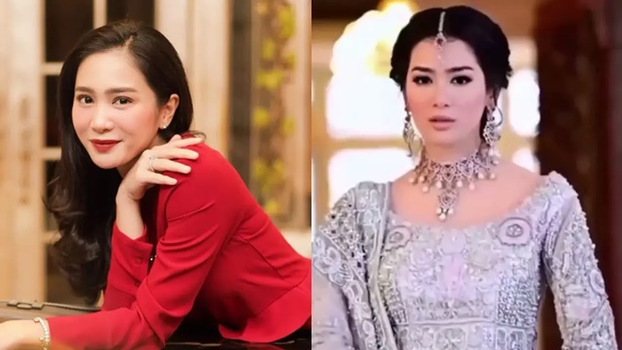 6 Potret Bunga Zainal Pakai Lehenga, Gayanya Bak Pengantin India