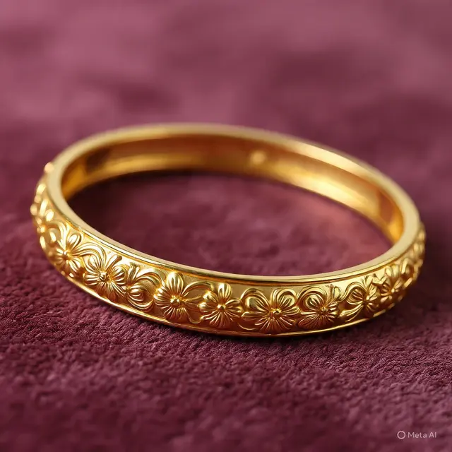 Gelang 8 Gram Emas 24 Karat Model Bangle