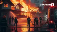 Sebuah Rumah di Tebet Jaksel Terbakar Gara-Gara Lilin, Satu Orang Meninggal