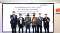 Perusahaan telekomunikasi China Huawei berkolaborasi dengan startup asal Yogyakarta Widya Robotics mengembangkan kelengkapan alat perlindungan diri