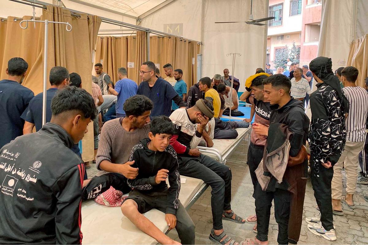 FOTO: Kekejian Israel, Sedikinya 63 Warga Gaza tewas Ditembak Saat Menunggu Truk Bahan Makanan