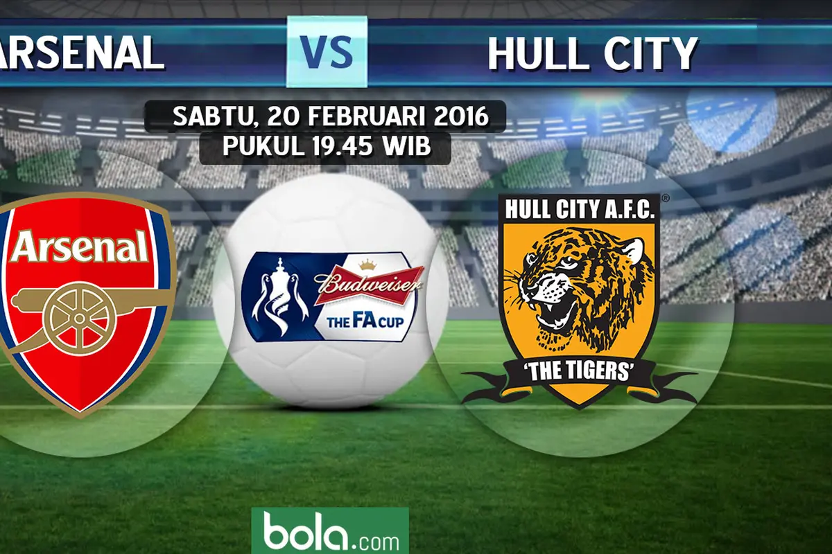 Arsenal vs Hull City (bola.com/Rudi Riana)