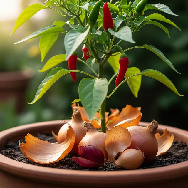 Kulit Bawang Merah untuk Tanaman Cabai (Gemini AI)