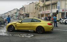 Mobil mewah BMW M4 remuk usai 'dihajar' Toyota Avanza