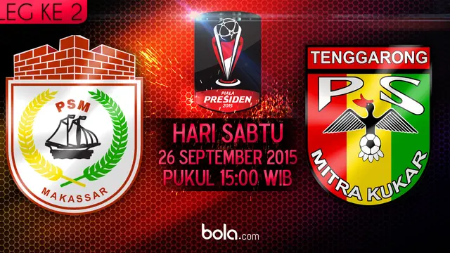 Piala Presiden 2015: PSM Makassar vs Mitra Kukar (Bola.com/Samsul Hadi)