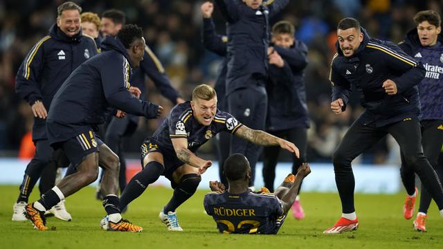 Antonio Rudiger - Manchester City vs Real Madrid: Leg Kedua Perempatfinal Liga Champions 2023/2024