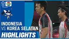 Berita video highlights kemenangan pasangan Indonesia, Mohammad Ahsan / Hendra Setiawan, pada laga ketiganya di Grup D bulutangkis ganda putra Olimpiade Tokyo 2020, Selasa (27/7/2021) siang hari WIB.