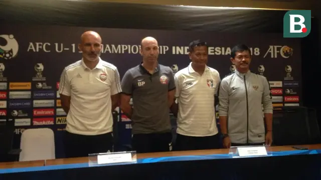 Konferensi Pers Grup A Piala AFC U-19 2018