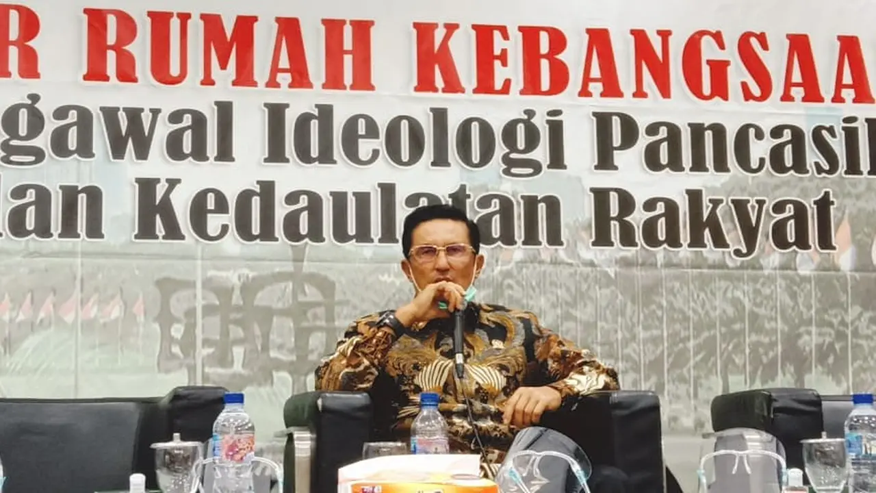 diskusi 4 Pilar dengan tema 'Sidang Tahunan MPR, Optimisme dan Harapan di Tengah Pandemi' di media center Gedung Nusantara, Jakarta, Senin (10/8/2020).