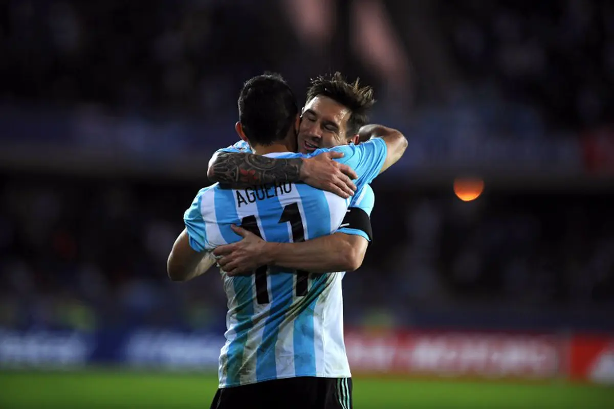 Sergio Aguero dan Lionel Messi