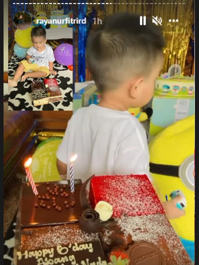 Raya Kitty dan Abqari Al Tariq Zia (Foto: Instagram/rayanurfitrird)