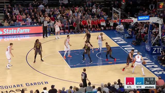 Berita video game recap NBA 2017-2018 antara New York Knicks  melawan Atalanta Hawks dengan skor 111-107.