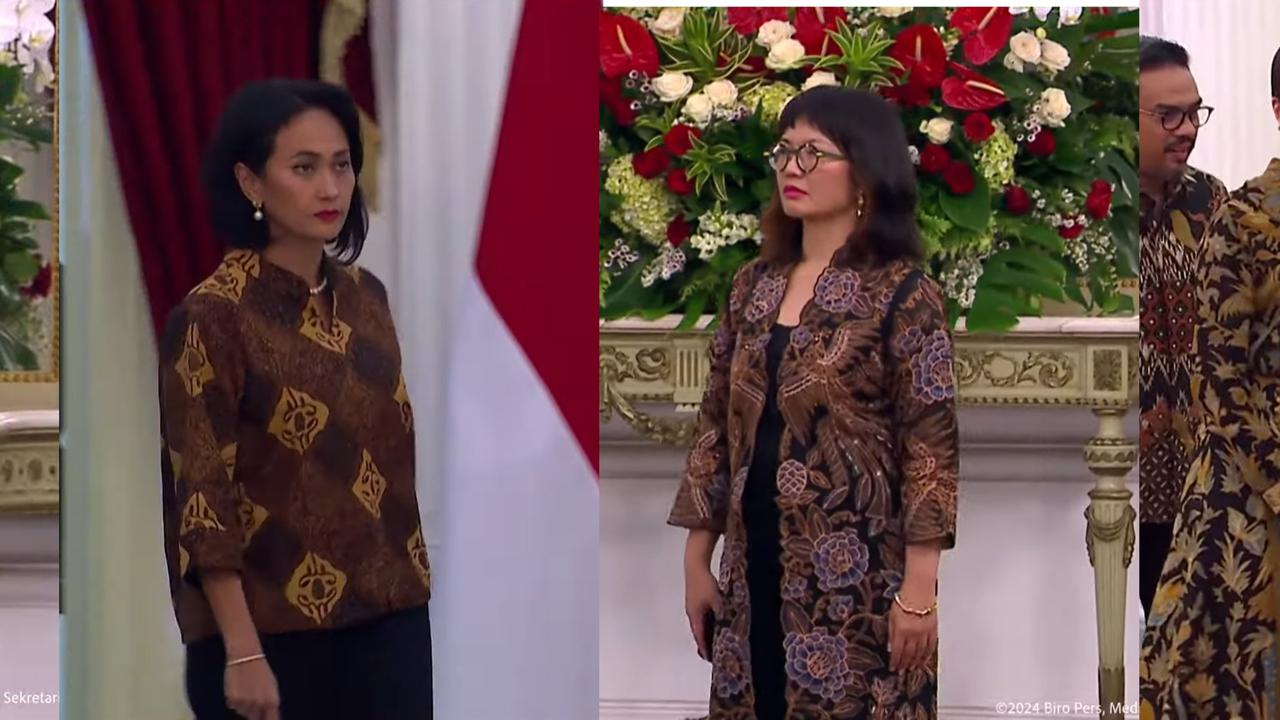Intip Gaya Berbatik Menteri Perempuan pada Malam Pengumuman Kabinet Prabowo-Gibran