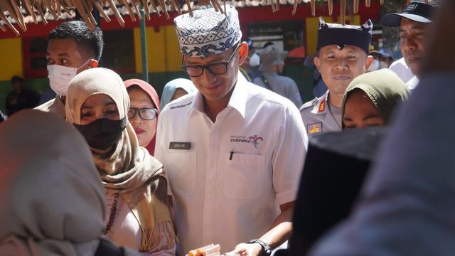 Sandiaga Uno saat di Banyuwangi. (Ist).