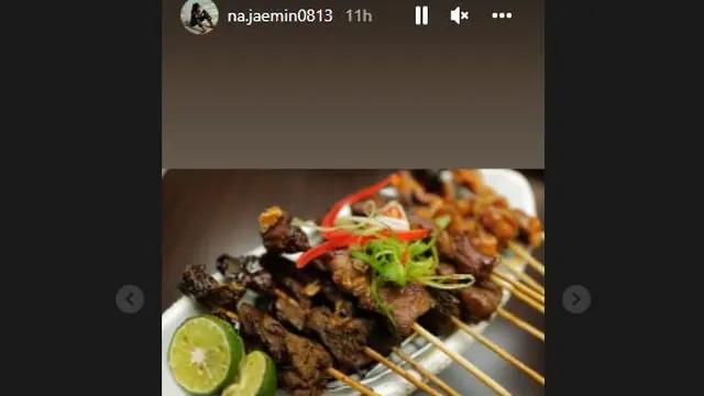 Jaemin NCT Tiba di Indonesia, Langsung Unggah Foto Sate Ayam hingga Pisang Kipas