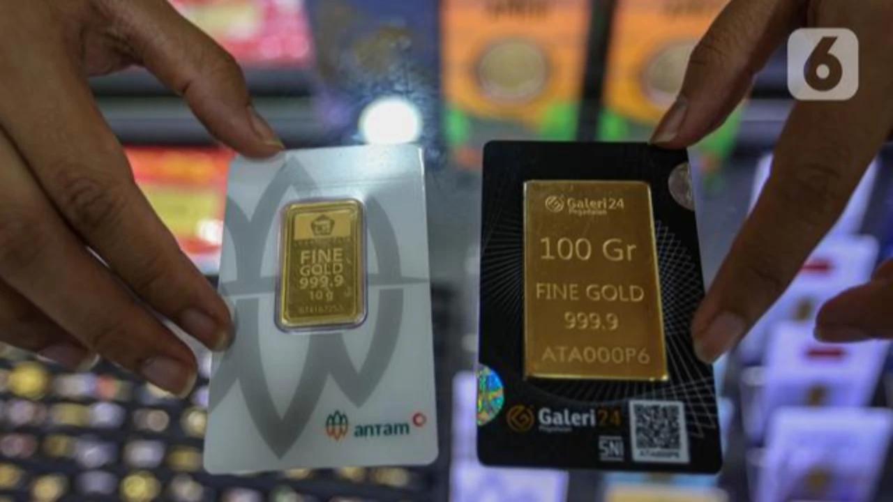 Harga Emas Antam Anjlok Parah Hari Ini, Turun Rp95.000 Jadi Rp2.501.000 per Gram
