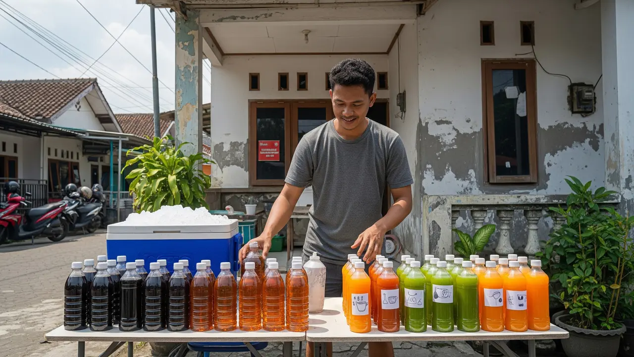 Jualan Minuman Literan