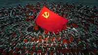Partai Komunis China memperingati 100 tahun, Kamis (1/7). Berdiri seabad, Partai Komunis China menjelma menjadi parpol penguasa di Negeri Tirai Bambu. (AP Photo/Ng Han Guan)
