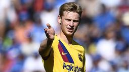 2. Frenkie de Jong (72 juta euro) - Frenkie de Jong mampu tampil apik bersama Barcelona pada musim 2019/2020. Pemain berusia 23 tahun ini memiliki harga transfer senilai 72 juta uero. (AFP/Oscar Del Pozo)
