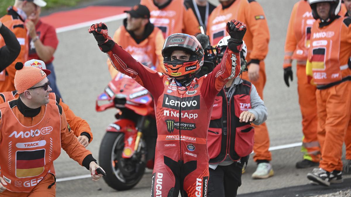 Marc Marquez Selebrasi Aura Farming Usai Menang MotoGP Jerman 2025