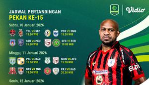 Jadwal Live Streaming Pegadaian Championship Pekan Ke-15, Tayang di Vidio