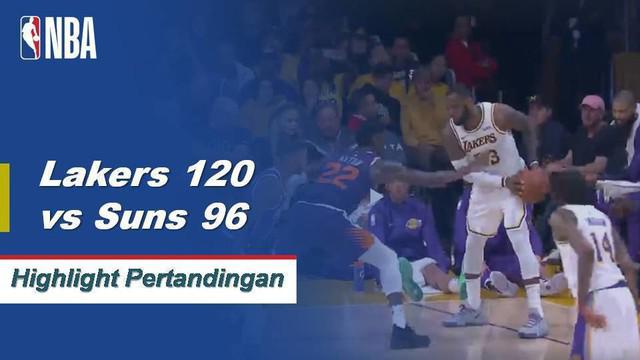 Lebron James memimpin Lakers ke kemenangan kandang atas Suns, membukukan 22 poin, 8 assist, dan 6 rebound.