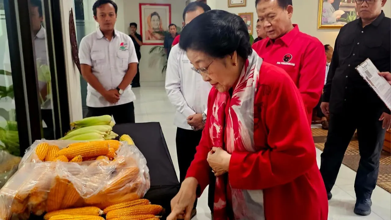 Ketua Umum PDI Perjuangan, Megawati Soekarnoputri hari ini, Selasa (2/6/2026), bertemu dengan Gerakan Nelayan Tani Indonesia (GNTI) di Sekolah Partai PDIP, di Lenteng Agung, Jakarta Selatan.