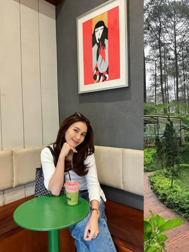 Bak Eonnie Korea saat Liburan di Lembang, Gaya Kasual Ayu Ting Ting Simpel tapi Tetap Menawan