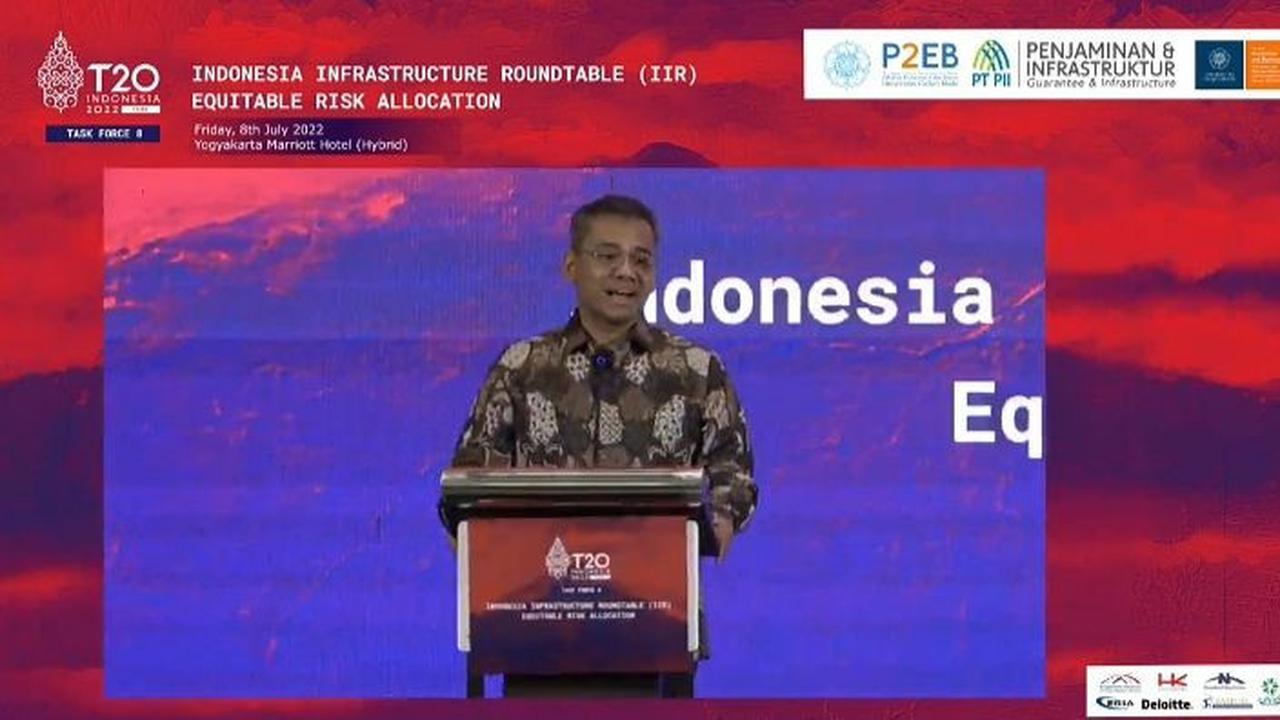 Wakil Menteri Keuangan (Wamenkeu) Suahasil Nazara dalam T20 Event Indonesia Infrastructure Roudtable, Jumat (8/7/2022).