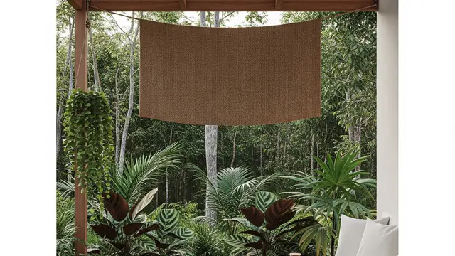 Desain Teras Belakang Minimalis dengan Taman Mini