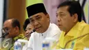 Balon Gubernur Provinsi Aceh, Tarmizi Karim memberikan keterangan di DPP Partai Golkar, Jakarta, Rabu (31/8). Dalam Pengukuhan Bakal Calon Gubernur Privinsi Aceh, tersebut Tarmizi Karim di dukung sebanyak enam partai Nasional. (Liputan6.com/Johan Tallo)