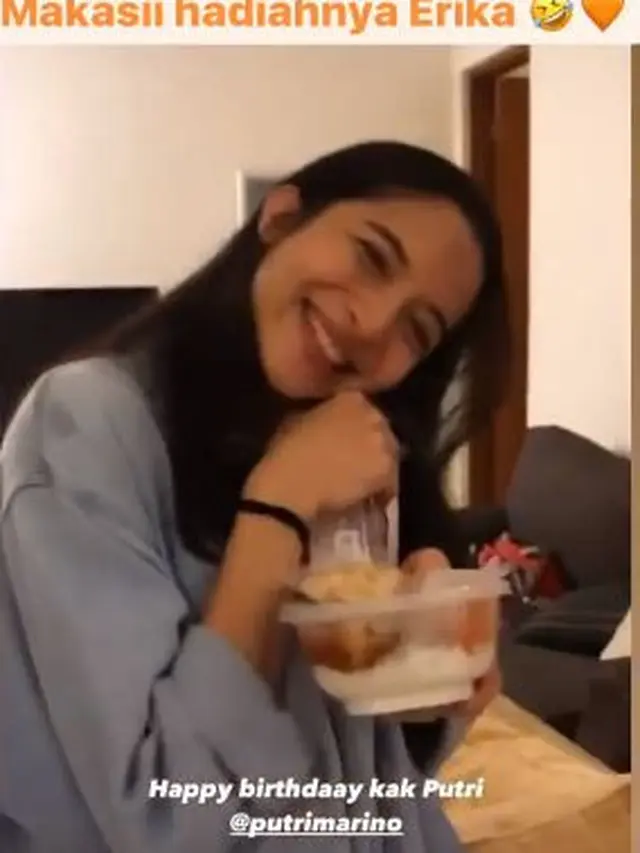 6 Momen Ulang Tahun Putri Marino di Lokasi Syuting, Dapat Banyak Kejutan