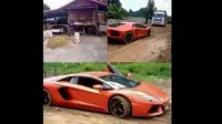 Pemilik Aventador bahkan memaksa supercar tersebut untuk membajak ladang pertanian.