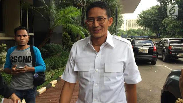 Senyum Sandiaga Uno Saat Kembali Diperiksa soal Kasus Tanah