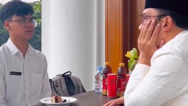 Ridwan Kamil saat menemui Husein Ali. (Istimewa)