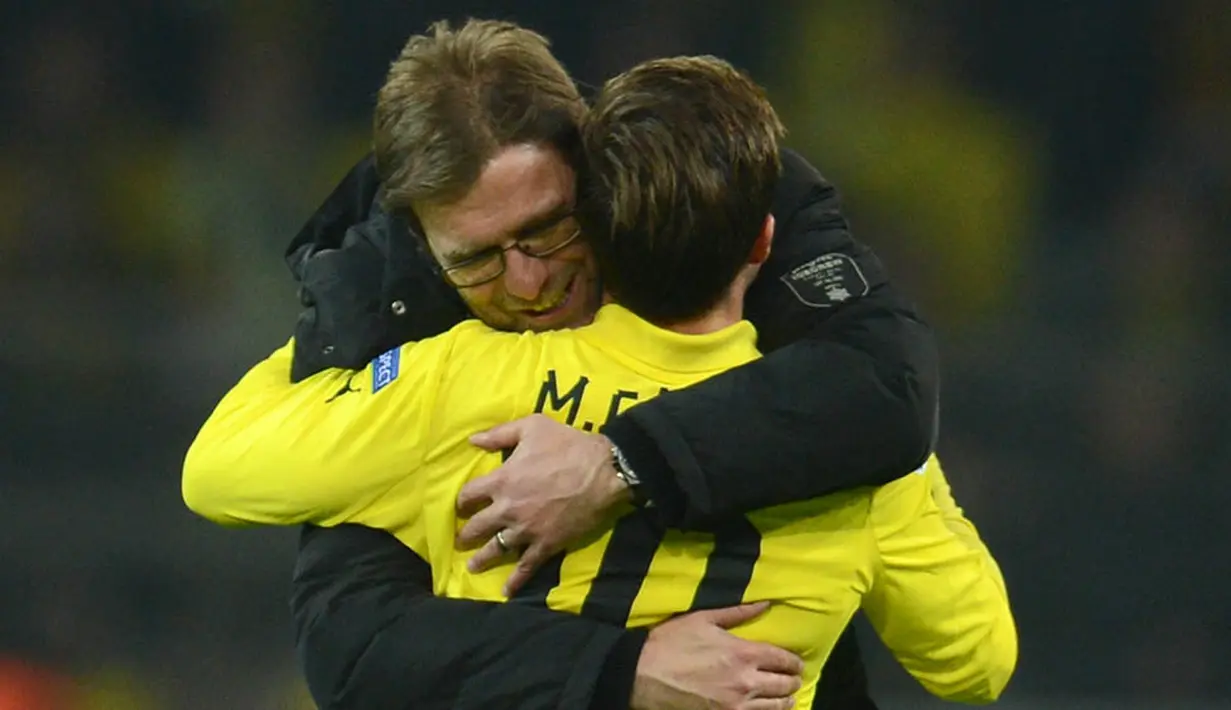 Cerita sukses itu sepertinya ingin diulang oleh Klopp bersama Gotze di Liverpool. Dengan memboyongnya ke Anfield. (AFP/Patrik Stollarz)
