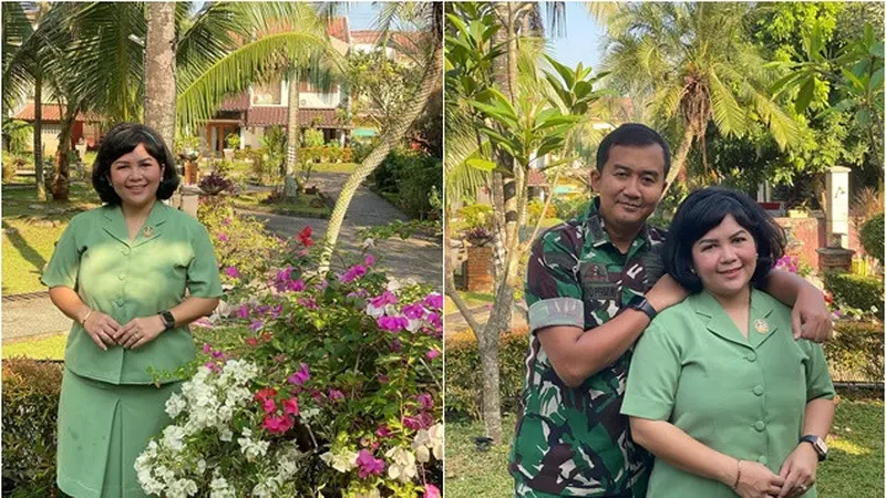 Jadi Istri Perwira TNI, Ini 6 Potret Joy Tobing Pakai Baju Persit