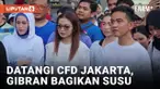 Gibran Bagi-bagi Susu di CFD