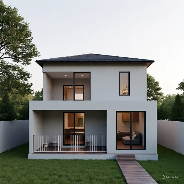Desain Rumah 2 Lantai Sederhana dan Biaya 100 Juta