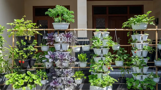 Model Kebun Sayur Mini Depan Rumah
