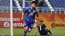 Dari zona Asia ada nama Timnas Jepang U-20, Naoki Kumata yang menjadi pencetak gol terbanyak di Piala Asia U-20 2023 yang berlangsung di Uzbekistan. Pemain berusia 18 tahunyang bermain untuk FC Tokyo tersebut mencetak lima gol. (Dok. AFC)