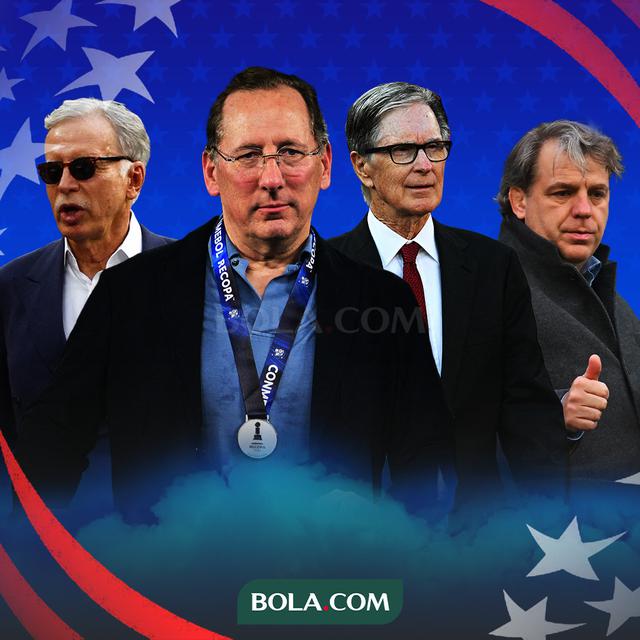 Ilustrasi - Stan Kroenke, Todd Boehly, John Textor, John W. Henry