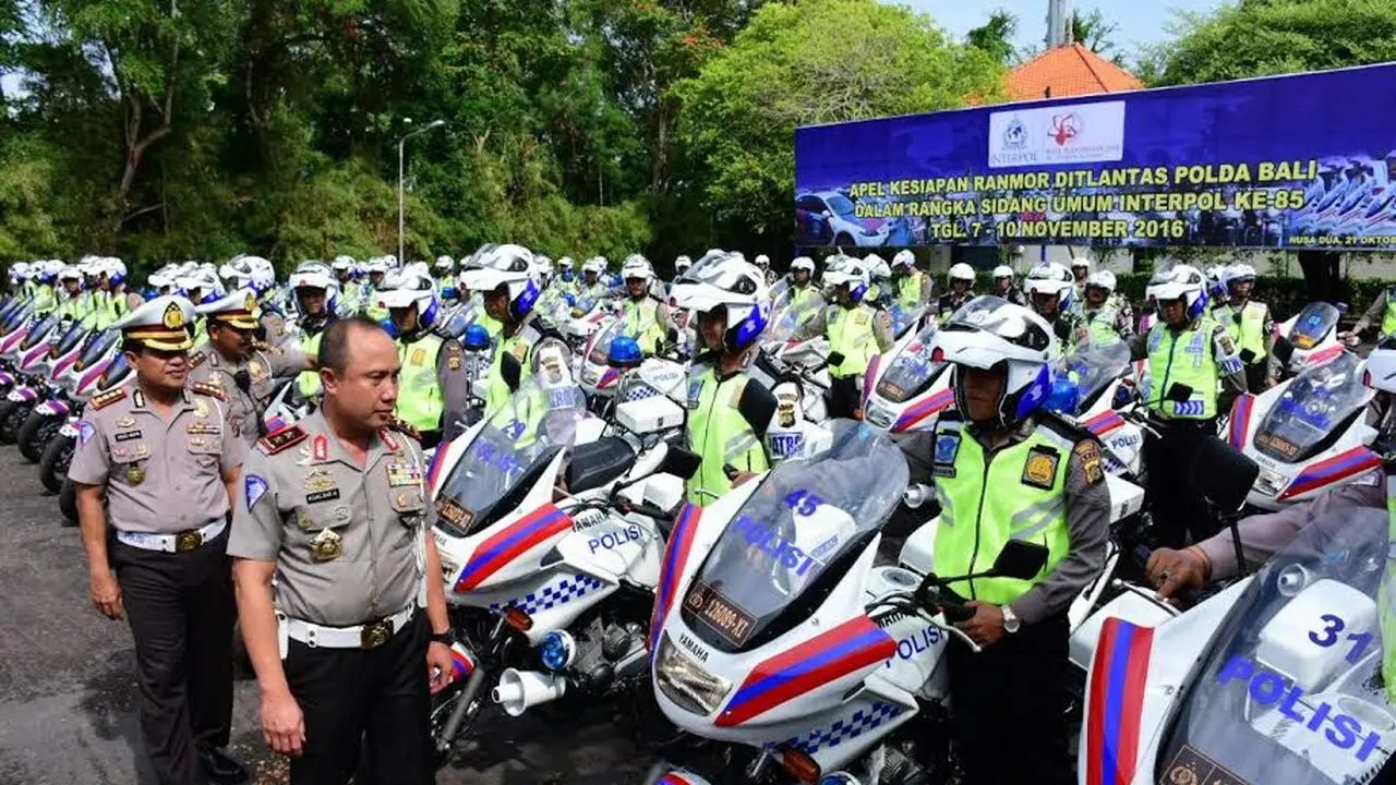 Persiapan sidang umum Interpol di Bali