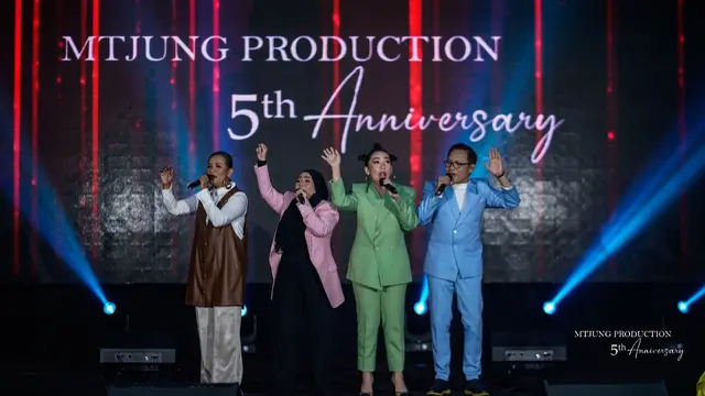 Warna di acara ultah MTjung Production (Istimewa)