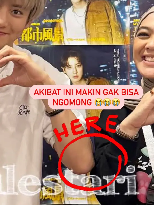 Momen Omesh dan Dian Ayu Lestari Ketemu Chanyeol EXO (credit: https://www.instagram.com/dianayulestari/)