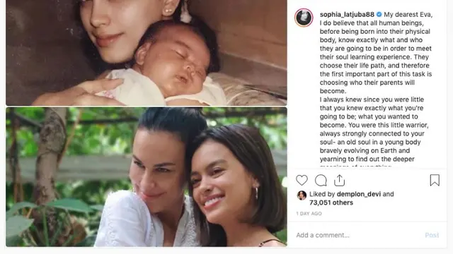 Sophia Latjuba dan Eva Celia (Foto: Instagram/@sophia_latjuba88)